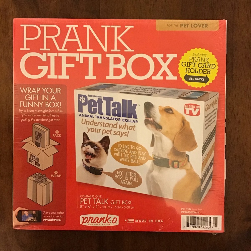🛍 Prank Gift Box PetTalk Dog Gag Christmas Grad